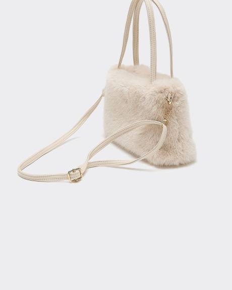 Sac sceau en fausse fourrure