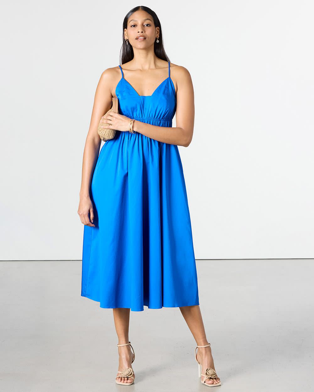 Sleeveless V-Neck Maxi Dress