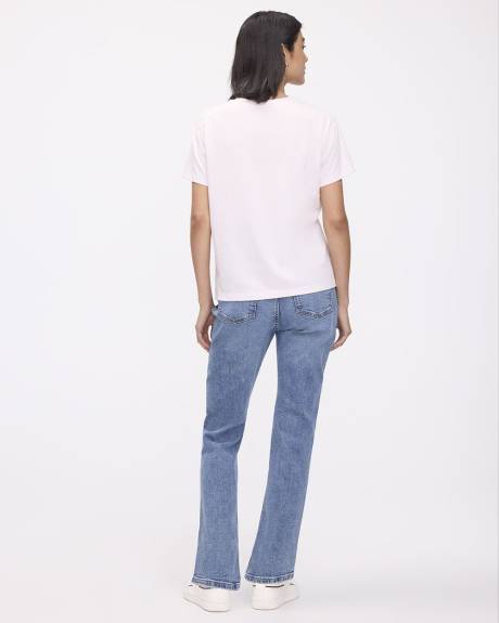 T-shirt &agrave; col rond