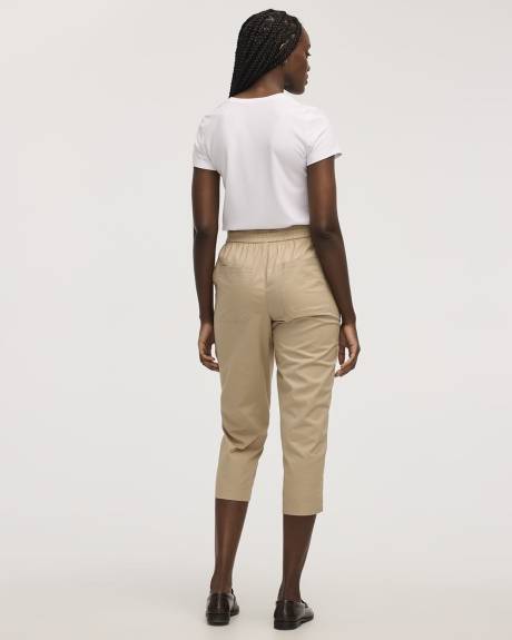 Poplin Capri Pants - Petite
