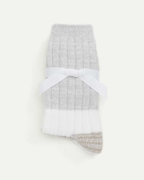 2-Pack Marled Winter Socks