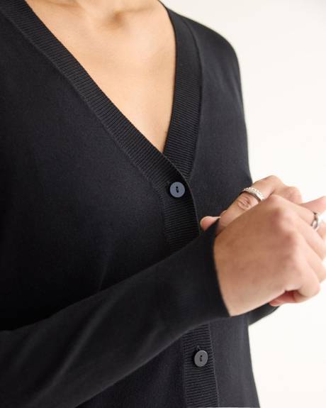 Cardigan &agrave; col V - R Essentials