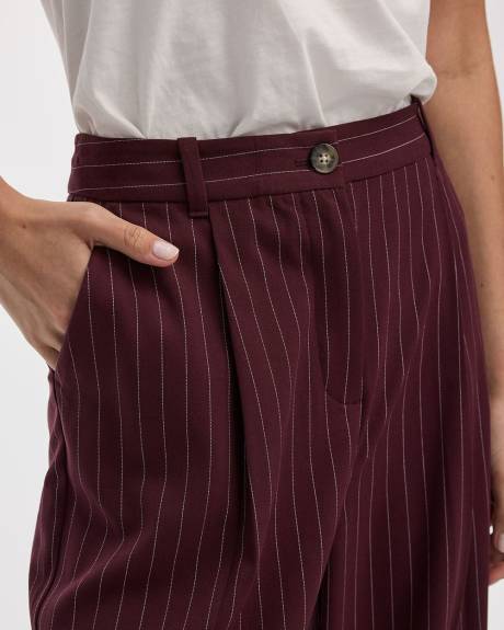 Pantalon à jambe large et taille mi-haute - L'Intemporelle