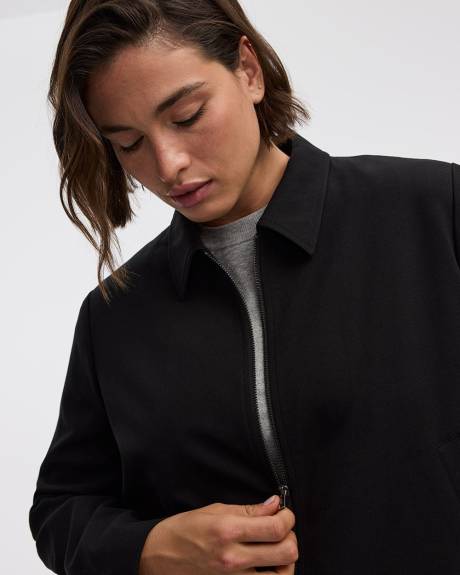 Veste courte à col chemisier - L'Intemporelle