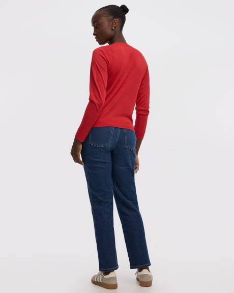 Crew-Neck Cardigan - R Essentials