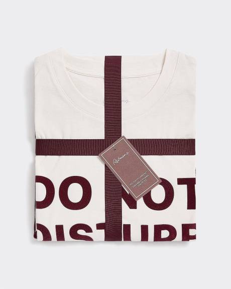 Ensemble pyjama en coton à manches longues et jogger