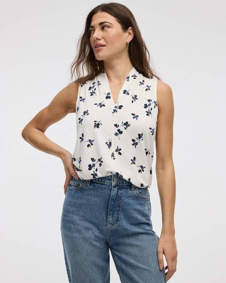 Haut sans manches à col V