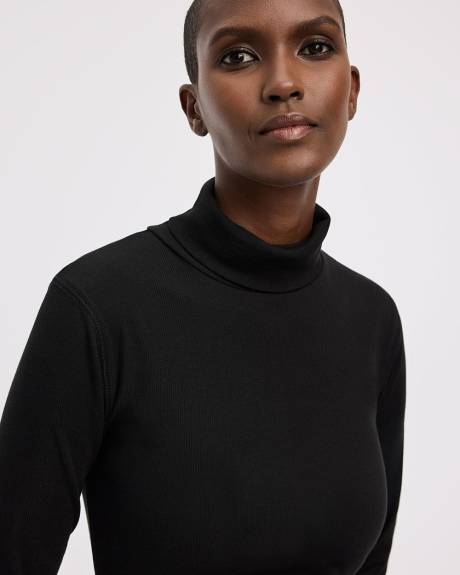 Long-Sleeve Turtleneck Top