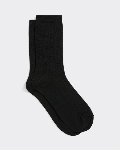Lightweight Fine-Ribbed Socks