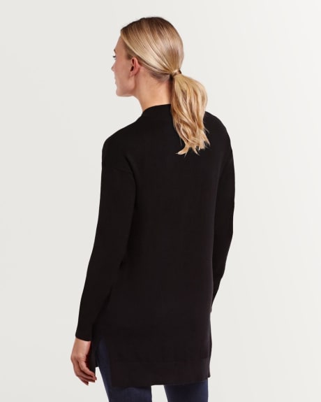 Long Sleeve V Neck Tunic Sweater