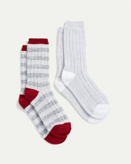 Holiday Marled Socks, Set of 2