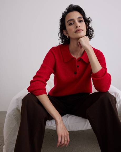 Polo &agrave; manches longues