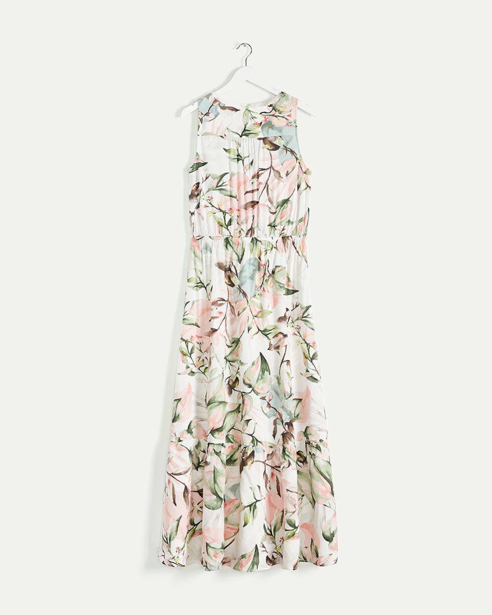 Sleeveless Printed Maxi Dress with Drawstring | Regular | Reitmans