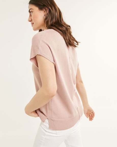 V-Neck Sweater With Buttons