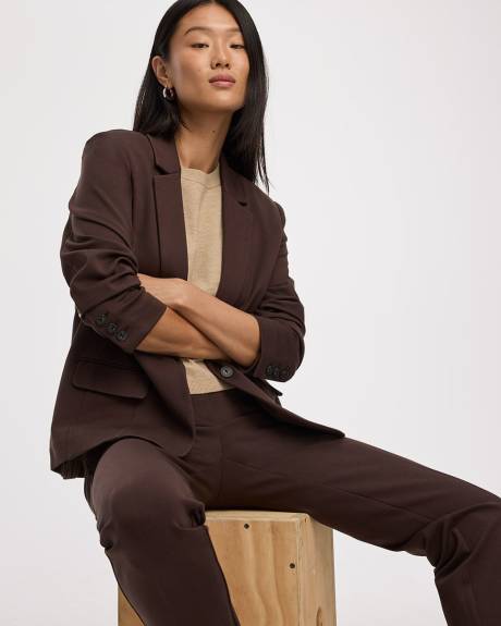 Veston ajusté en tricot à un bouton - Le Stretch Moderne (MD)