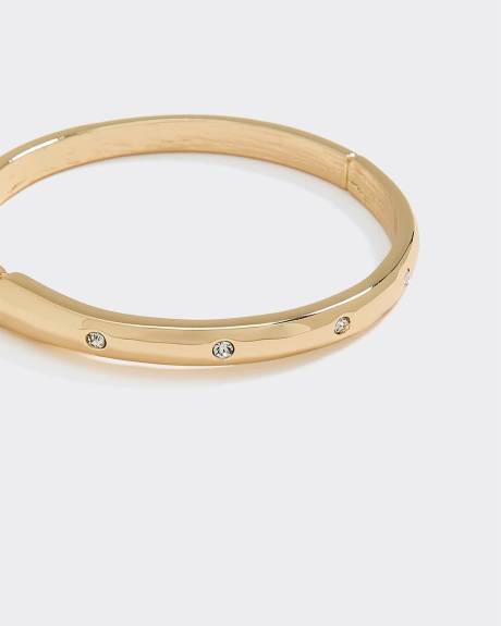 Bracelet rigide avec strass