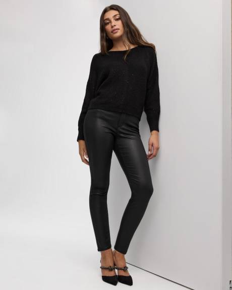 Skinny-Leg High-Rise Coated Jeans - The Signature (R)