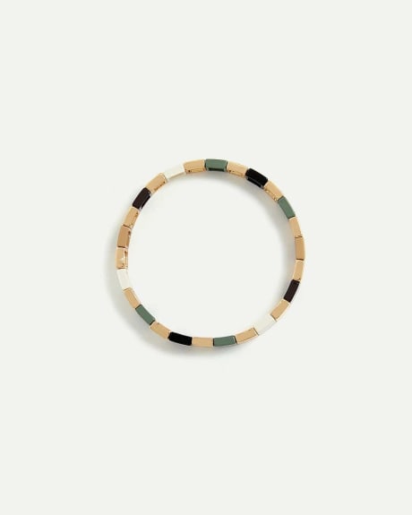 Multicolor Beads Elastic Bracelet