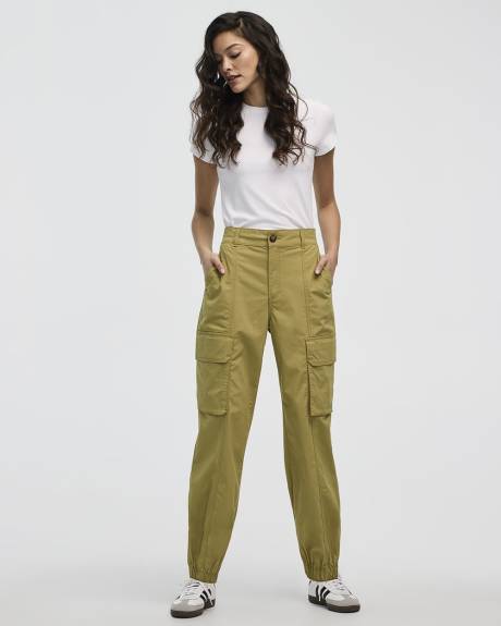 Poplin Jogger with Cargo Pockets