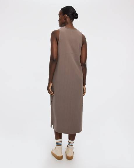 Sleeveless Textured Midi Dress - Hyba