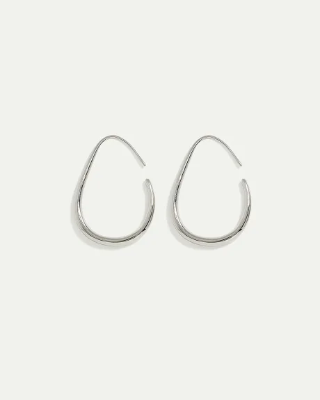 Boucles d'oreilles anneaux allongés