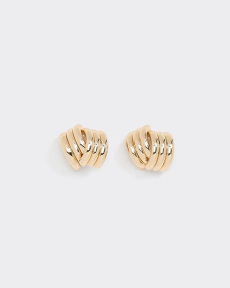 Criss-Cross Textured Earrings