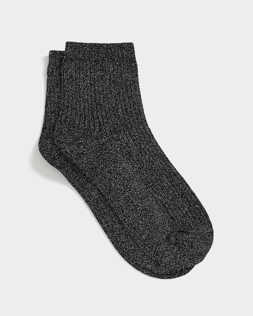 Bas cheville en coton scintillant