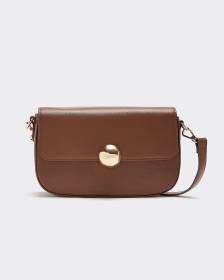 Faux Leather Crossbody Bag