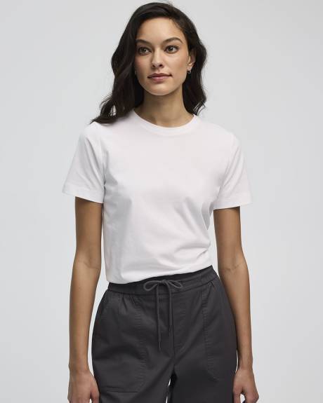 T-shirt à col rond coupe boyfriend - R Essentials