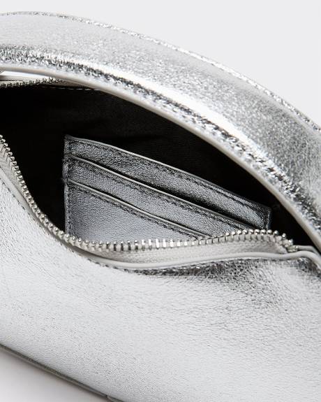 Sac structuré métallique ovale