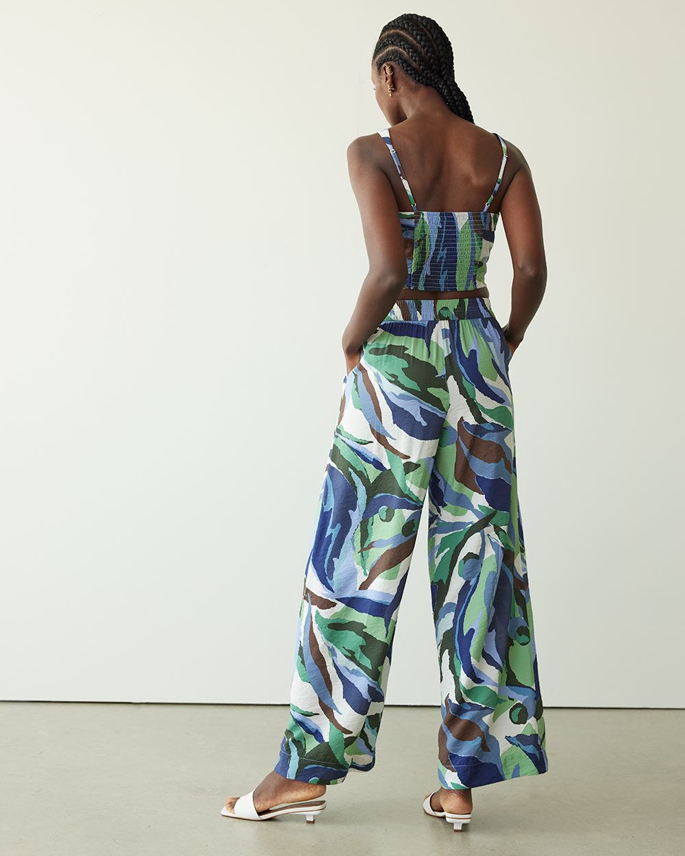 Wide-Leg Pull-On High-Rise Pant - Petite