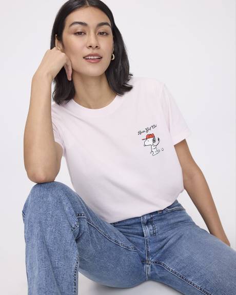 T-shirt &agrave; col rond