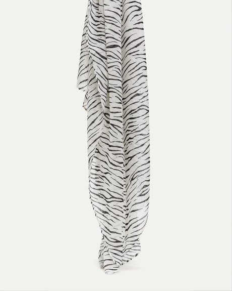 Scarf with Zebra Print