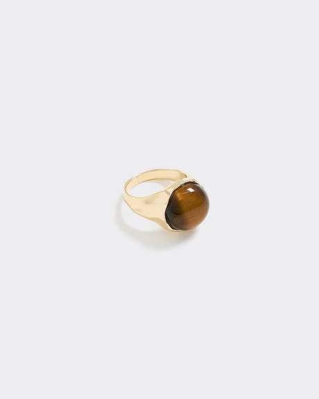 Ring with Tiger Eye