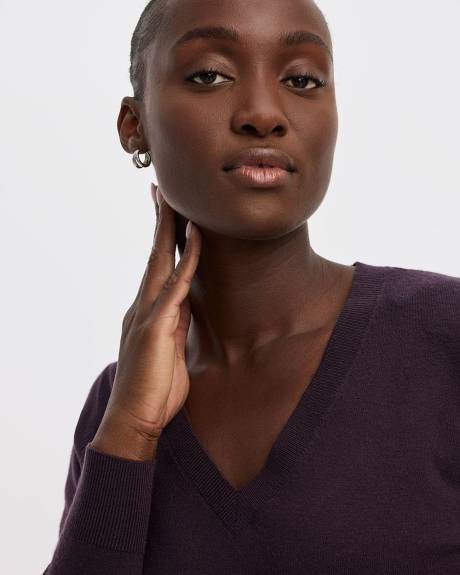 Pull à manches longues et col V - R Essentials