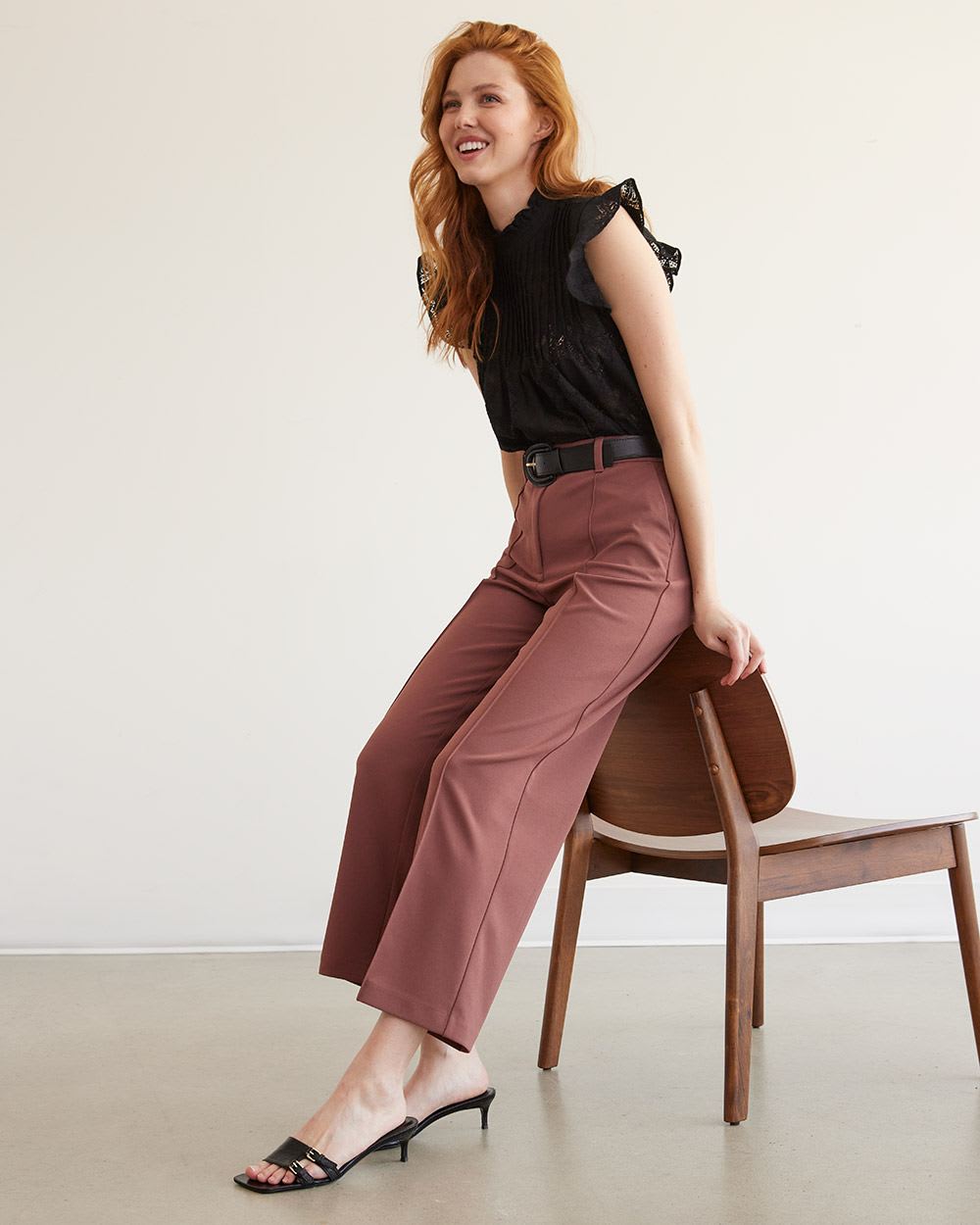 Wide-Leg Ankle Pant - Tall