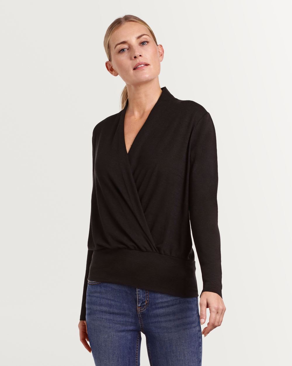Light Snit Wrap Pullover