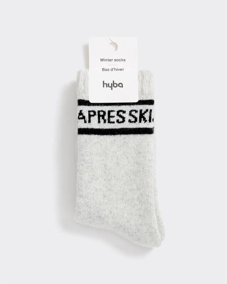 Bas avec touche de laine « après-ski » - Hyba