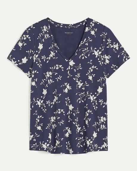 T-shirt à col V - R Essentials