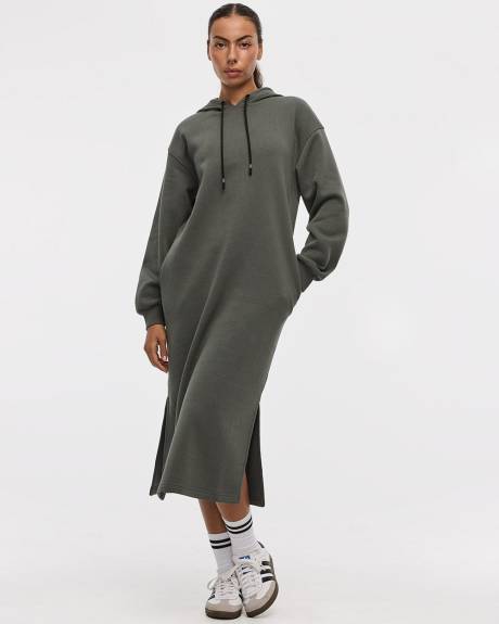 Long-Sleeve Hooded Dress - Hyba