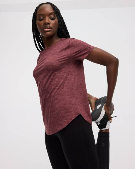 T-shirt à col rond et manches courtes - DRY-LUX (MD) Hyba Essentiels