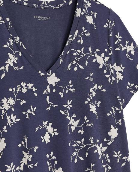 T-shirt à col V - R Essentials