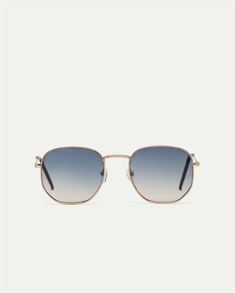 Skinny Metal Frame Sunglasses
