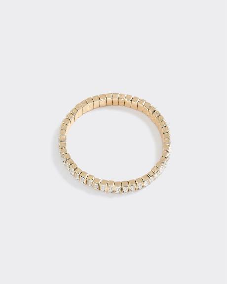 Bracelet à baguettes en strass