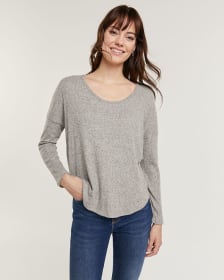 Long Sleeve Pullover with Dropped Shoulders