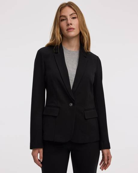 Veston ajusté en tricot à un bouton - Le Stretch Moderne (MD)