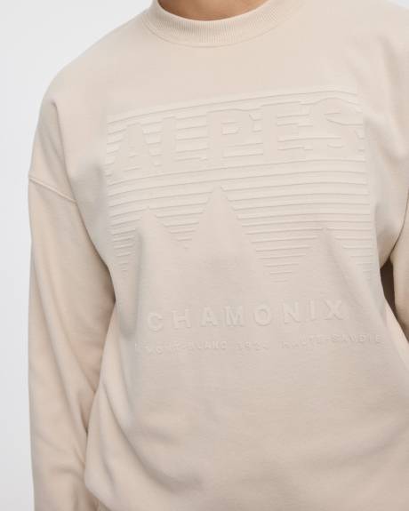 Long-Sleeve Crew-Neck Polar Fleece Sweater - Hyba