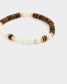 Bracelet avec perles et pierres semi-précieuses