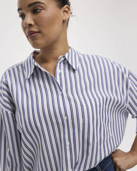 Chemise rayée à manches longues