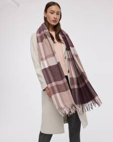 Grand foulard ch&acirc;le &agrave; carreaux